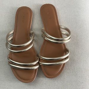 J.Crew Gold Sandals